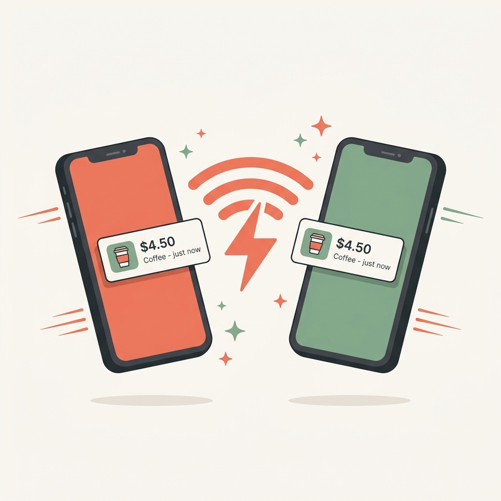 Real-time expense sync for couples