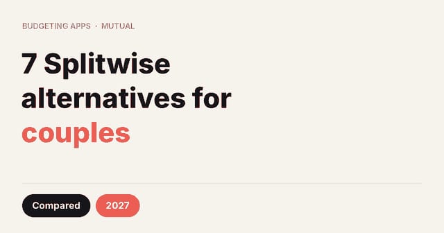 Splitwise alternatives for couples: featured card